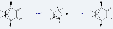 Bicyclo[2.2.1]heptane-2,3-dione,1,7,7-trimethyl-, (1S,4R)- is used to produce 3-hydroxy-1,7,7-trimethyl-bicyclo[2.2.1]heptan-2-one and 3-hydroxy-4,7,7-trimethyl-bicyclo[2.2.1]heptan-2-one.
